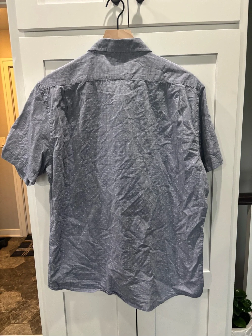 The Normal Brand Men's Blue Short-Sleeve Button-Down Shirt - Picture 3 of 5